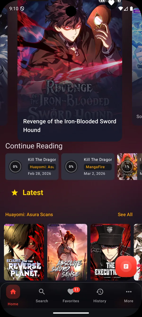 Huayomi home screen