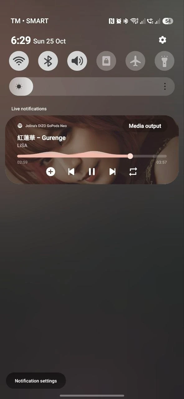 SpotiPlay Notification controls